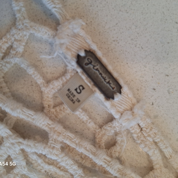 Lacey, White,  Knee length, Beach cover by Gimmicks - Picture 6 of 6